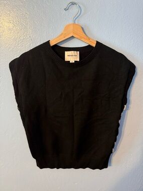 INDUSTRY Black Knit Tank Top